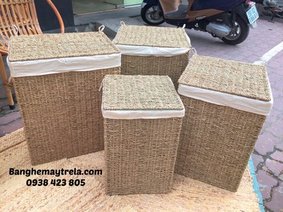 Giỏ đựng đồ mây tre đan- Thùng mây đựng quần áo 5