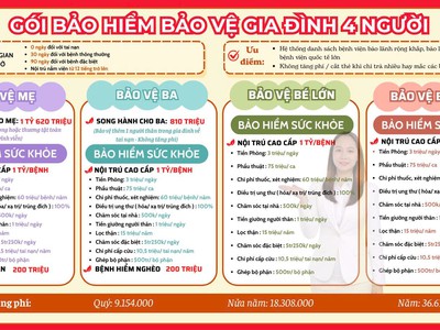 Gói bảo hiểm Dai-ichi Life cho gia đình 4 người tại TP.HCM được nhiều khách hàng lựa chọn 4
