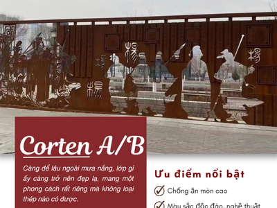 Thép Corten A/B UNICO: Giải Pháp Vật Liệu Kháng Thời Tiết Không Cần Sơn Bảo Vệ, Đột Phá Thẩm Mỹ 0