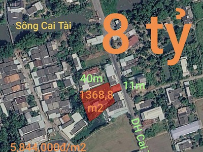 Bán lô đất thổ đường cai tài giá 8 tỷ 0