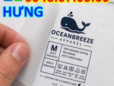 Nhãn ép nhiệt phổ biến trong sản xuất quần áo may mặc 5