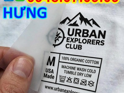 Nhãn ép nhiệt phổ biến trong sản xuất quần áo may mặc 6