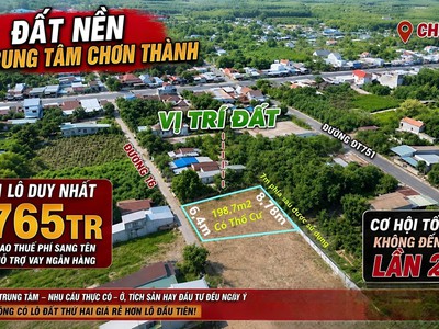 Bán đất tại Nguyễn Huệ, Minh Long, Chơn Thành, 650 triệu, 150m2, giá cực chất, chính chủ 0