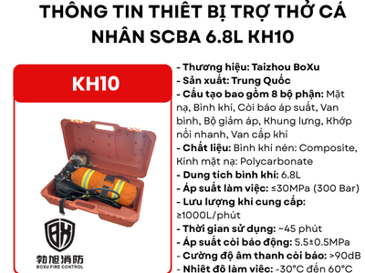 Bộ thở SCBA 6.8L KH10 Giải pháp bảo vệ hô hấp cho doanh nghiệp 0