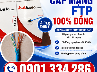 Báo Giá Cáp Mạng Cat5e Cat6 Chống Nhiễu ALTEK KABEL 0