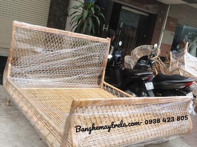 Giường ngủ mây tre đan hiện đại 0
