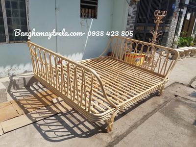 Giường ngủ mây tre đan hiện đại 3