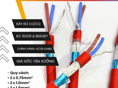 Cáp chống cháy chống nhiễu - altek kabel 2x 1.5, 2 x 2.5 2