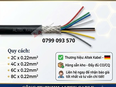 Dây cáp tín hiệu chống nhiễu tiết diện 0.3mm - 4 lõi 1