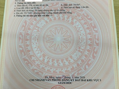 Chính chủ cần bán 3 lô đất kiệt 3m đường Trưng Nữ Vương 5