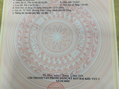Chính chủ cần bán 3 lô đất kiệt 3m đường Trưng Nữ Vương 7