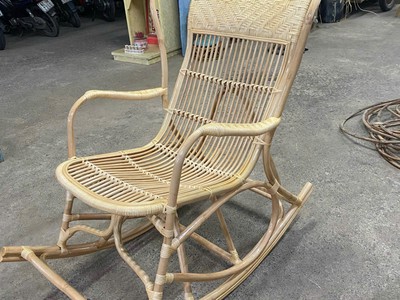 Ghế bập bênh thư giãn mây tre 0