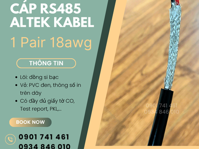 Cáp tín hiệu RS485 18AWG 1 Pair Altek Kabel tại Đà Nẵng, Bình Định, Khánh Hòa 3