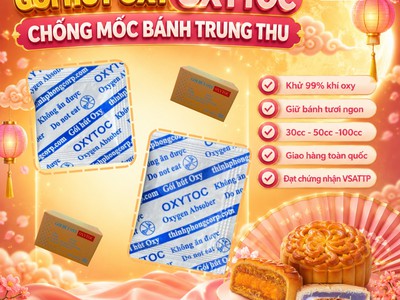 Gói hút oxy OXYTOC chống mốc cho bánh trung thu 1