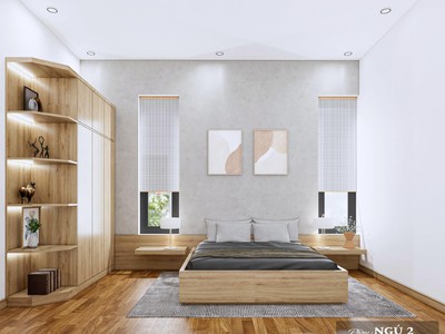 Combo Phòng Ngủ Gỗ Công Nghiệp Phủ Melamine Cao Cấp 2