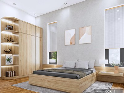 Combo Phòng Ngủ Gỗ Công Nghiệp Phủ Melamine Cao Cấp 0