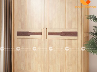Tủ Quần Áo Gỗ Tự Nhiên Đa Năng, Thanh Lịch 1