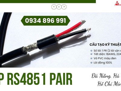 Cáp RS485 1 Pair 18AWG Có Hàng Tại Thanh Hóa, Nghệ An, Hà Tĩnh 1