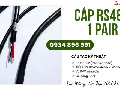 Cáp RS485 1 Pair 18AWG Có Hàng Tại Thanh Hóa, Nghệ An, Hà Tĩnh 2