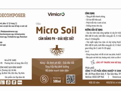 Chế phẩm sinh học cải tạo đất trong nông nghiệp Micro Soil 1