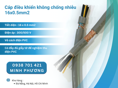 Cáp điều khiển không chống nhiễu 16x0.5mm2 hàng sẵn kho Đà Nẵng, Hà Nội, HCM 2