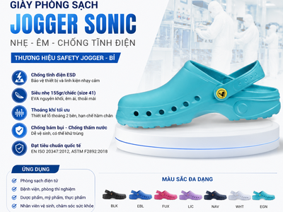 Giày Phòng Sạch JOGGER SONIC - Đôi Chân Thoải Mái, Hiệu Suất Làm Việc Tối Đa 0