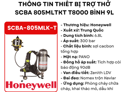 Bộ Thở SCBA T8000 Type II hiệu suất cao cho công tác PCCC 0