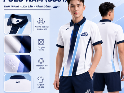 Áo PoLo Cầu Lông Chạm Cầu 0