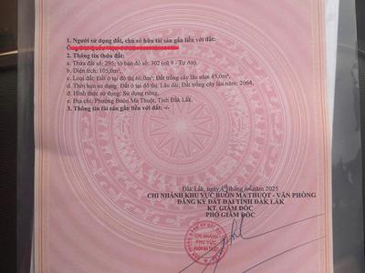 Bán lô đất siêu đẹp nguyễn công trứ, buôn ma thuột, đắk lắk, dt 105m2, giá đầu tư 4