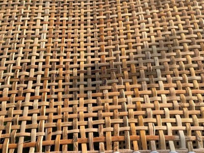 Tấm mây tự nhiên đan caro- Lưới mây caro trang trí 6