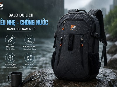 Balo du lịch siêu nhẹ SGPack   Người bạn đồng hành cho mọi hành trình 1