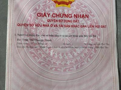 Chính chủ cần bán đất tây cốc, đoan hùng, phú thọ 1