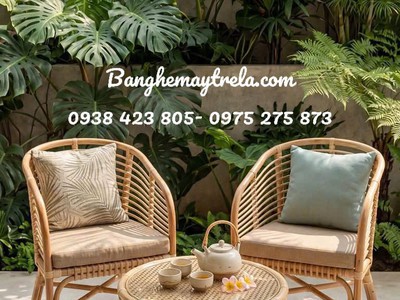 Bàn ghế mây phòng ngủ 2