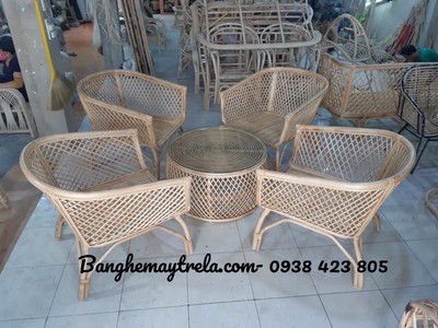Bàn ghế mây phòng ngủ 5