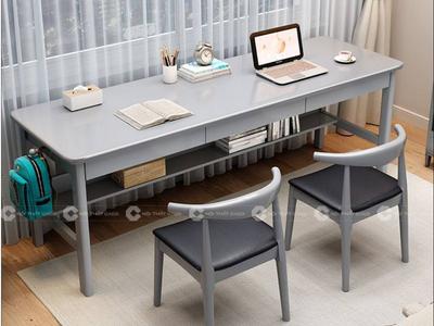 Bàn Làm Việc 2 Người Gỗ Tự Nhiên Hiện Đại Rất Được Ưa Chuộng 1