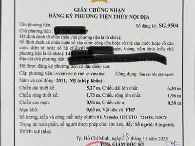 Cần Bán Cano Câu Cá Giấy Tờ Chính Chủ, Đăng Kiểm Đến 2027 5