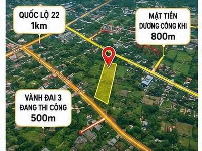 Đất 3.900m  hóc môn   quy hoạch đất ở, cách vành đai 3 chỉ 500m   giá 25,2 tỷ 1