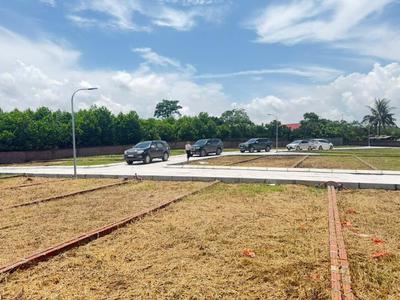Cách chợ bến 7p có ngay lô đất thị trấn giá đầu tư 97m 593tr đường thông 2 ôtô 0