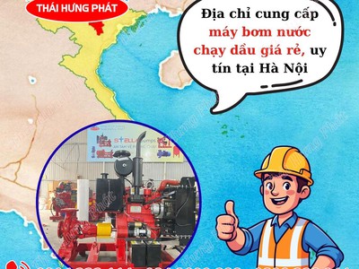 Địa chỉ cung cấp máy bơm nước chạy dầu giá rẻ, uy tín tại Hà Nội 0