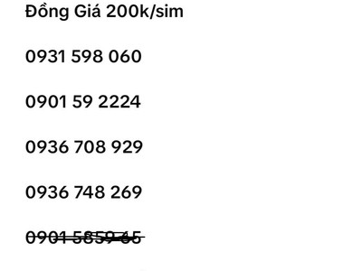 Xả lô sim trả trước mobifone - vào tên chính chủ 0
