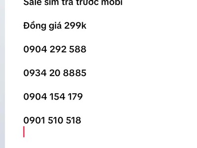 Xả lô sim trả trước mobifone - vào tên chính chủ 6