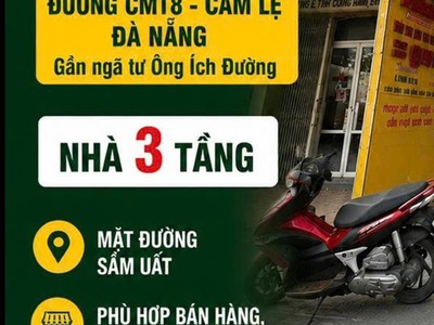 Cho thuê nhà mặt tiền đẹp   cách mạng tháng 8, cẩm lệ, đà nẵng 1