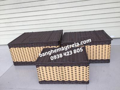Rương nhựa giả mây đựng đồ 2