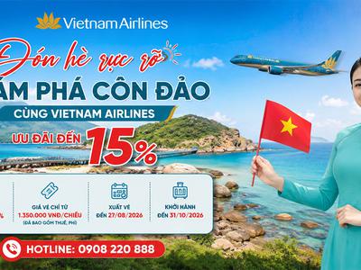 Đặt vé Vietnam Airlines đi Côn Đảo chỉ từ 1.350.000 đồng/chiều 0