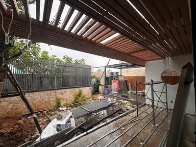 Thi công lắp đặt gỗ nhựa ngoài trời: ốp tường trần, lam chắn nắng, sàn gỗ nhựa 1