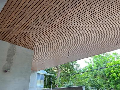 Thi công lắp đặt gỗ nhựa ngoài trời: ốp tường trần, lam chắn nắng, sàn gỗ nhựa 4