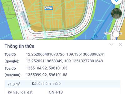 Bán đất Thôn Võ Dõng, Xã Vĩnh Trung cũ , Nha Trang vị trí đẹp giá 21tr/m2 0