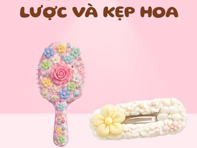 Combo phụ kiện handmade đính charm kẹo ngọt cho bé gái 0