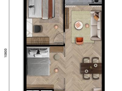 Duy nhất căn 2BR 1 giá rẻ chỉ từ 2,742 tỷ tại S-Light Tower 0