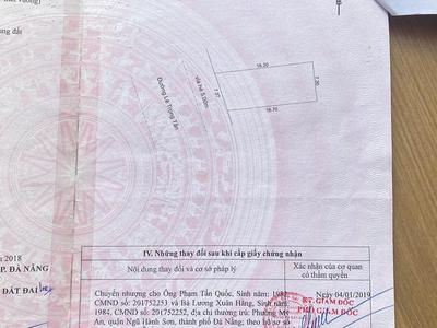 Bán đất đẹp tổ 62, phường hòa phát, quận cẩm lệ, đà nẵng 1